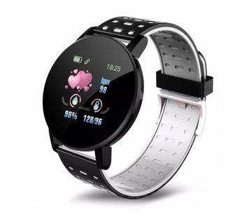 Inteligentny Zegarek Smartwatch 119 Plus &ndash; Pulsometr, Kroki, Powiadomienia, Czarny