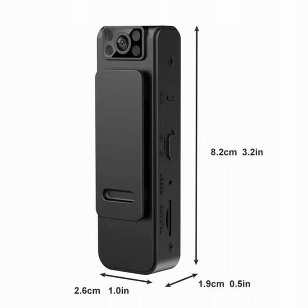 Mini Kamera Szpiegowska 1080P z Mikrofonem i Szerokim Kątem Widzenia 130&deg;