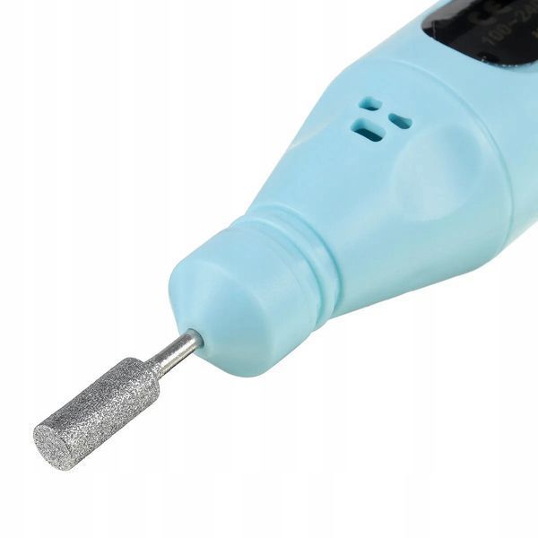 Frezarka Do Paznokci Manicure Pedicure Profesjonalna Zestaw Frezy BiL2, Niebieski
