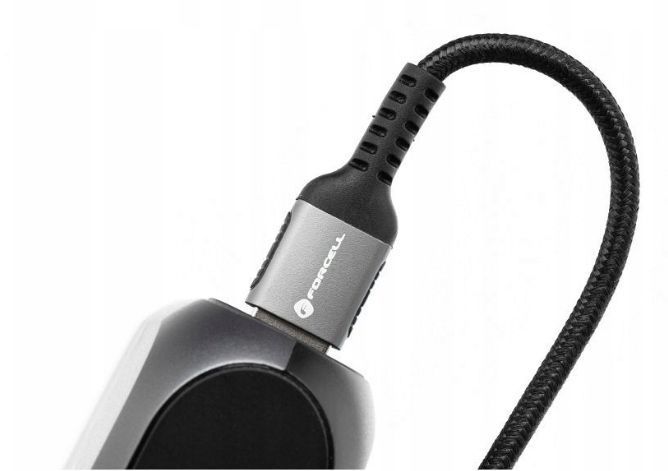 Kabel USB to C Forcell F-Energy Cafule QC4.0 PD 5A 100W 120 cm czarny, Czarny