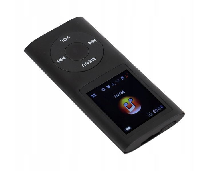 Zestaw MP3 HiFi 40h TFT 1.8" Dyktafon E-book + Słuchawki BT 5.0 100h, Czarny