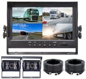 Kamera Cofania + Monitor 9&rdquo; IPS &ndash; Nagrywanie, Linia Parkowania, Tryb Nocny