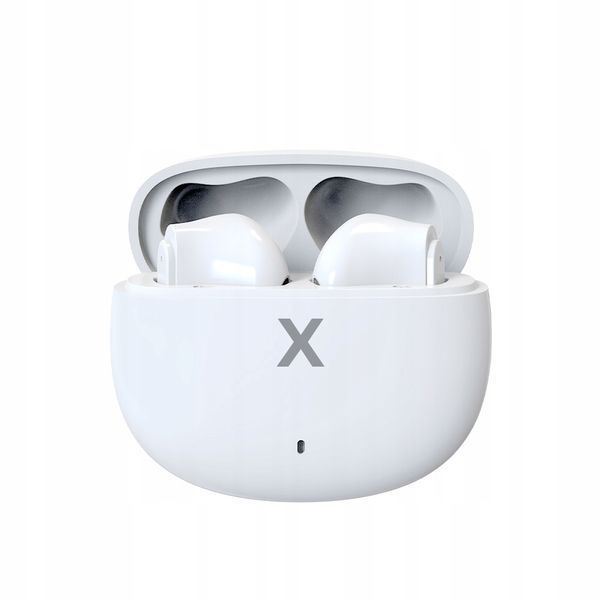 Słuchawki Bluetooth TWS douszne 5.3 USB-C 25h IPX4 białe, Biały