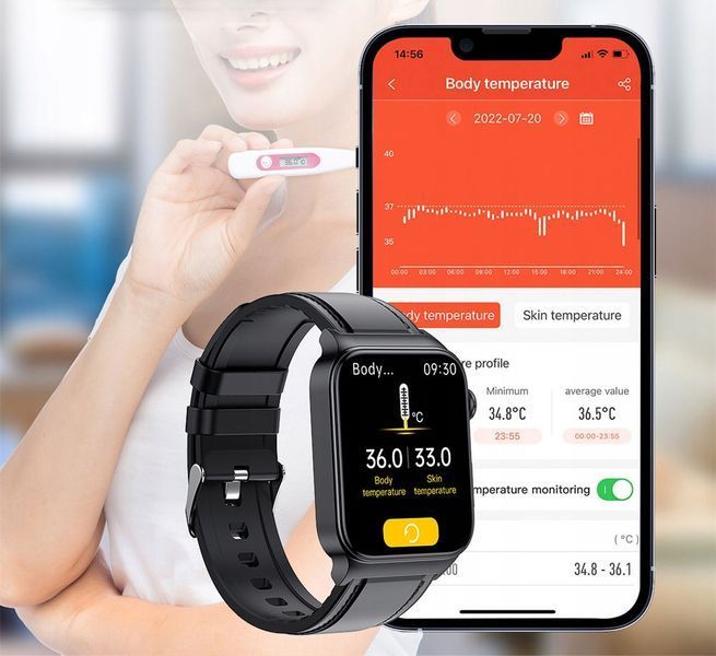 Smartwatch 1.92" IPS Bluetooth Puls SpO2 Sen Sport IP68