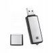 DYKTAFON SZPIEGOWSKI MINI PODSŁUCH W PENDRIVE 16GB DYSKRETNY DETEKCJA GŁOSU, Szary
