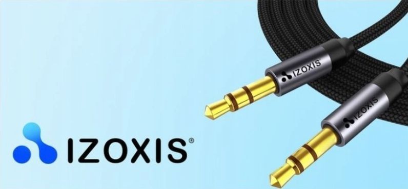 Kabel Jack 3,5 mm Mini AUX Stereo 1,75 m Oplot Gold Wzmocniony, Nieplączący
