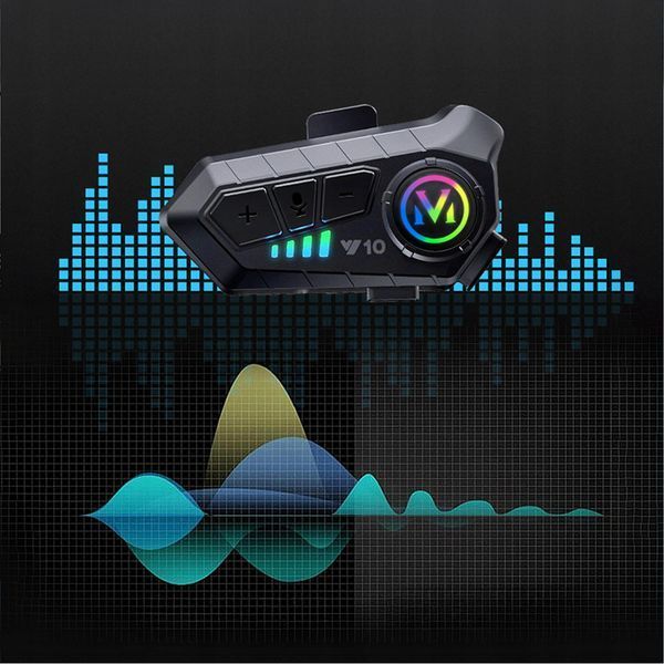 Zestaw Słuchawkowy Słuchawki do Kasku Motocyklowego Bluetooth 5.3 na Kask