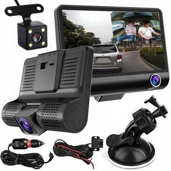 Wielofunkcyjny rejestrator jazdy Full HD &ndash; 3 kamery i wsparcie cofania