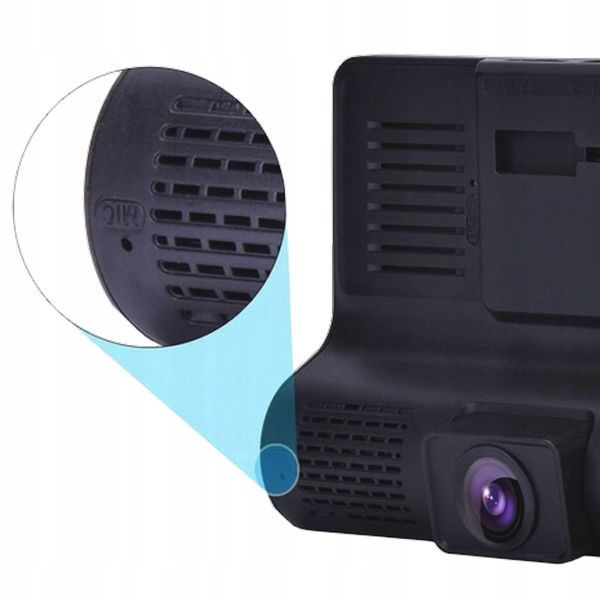 Wielofunkcyjny rejestrator jazdy Full HD &ndash; 3 kamery i wsparcie cofania