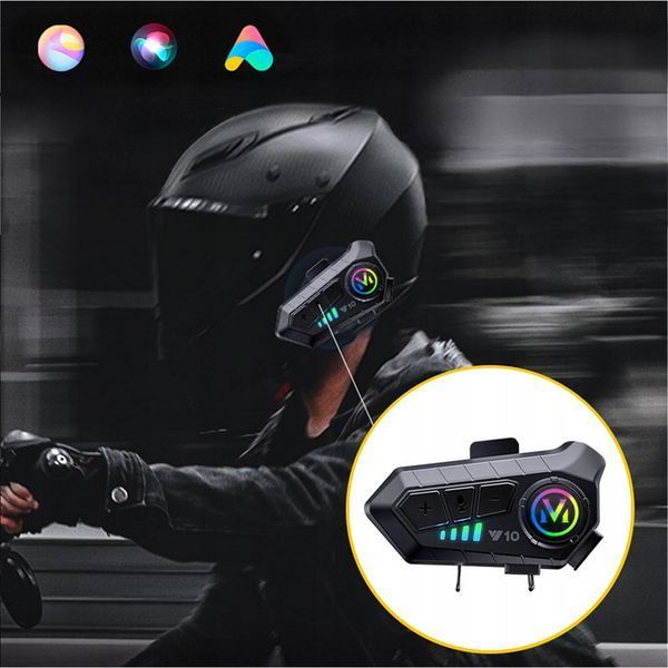 Zestaw Słuchawkowy Słuchawki do Kasku Motocyklowego Bluetooth 5.3 na Kask
