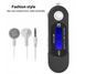 Odtwarzacz MP3 mini USB radio FM karta TF 32GB sportowy czarny, Czarny