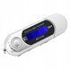 Przenośny Odtwarzacz MP3 z Radiem FM Ekran LCD USB MicroSD Srebrny, srebrny