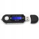 Odtwarzacz MP3 mini USB radio FM karta TF 32GB sportowy czarny, Czarny