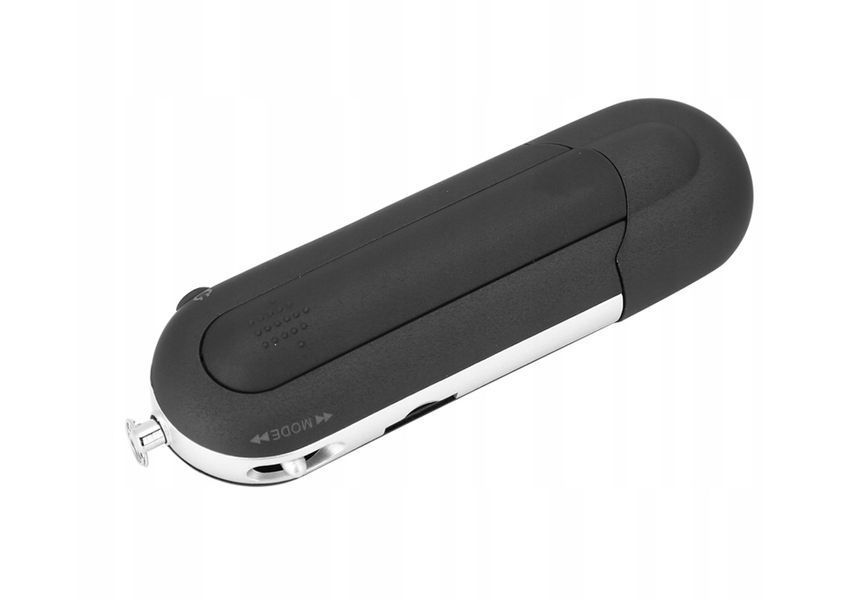 Odtwarzacz MP3 mini USB radio FM karta TF 32GB sportowy czarny, Czarny