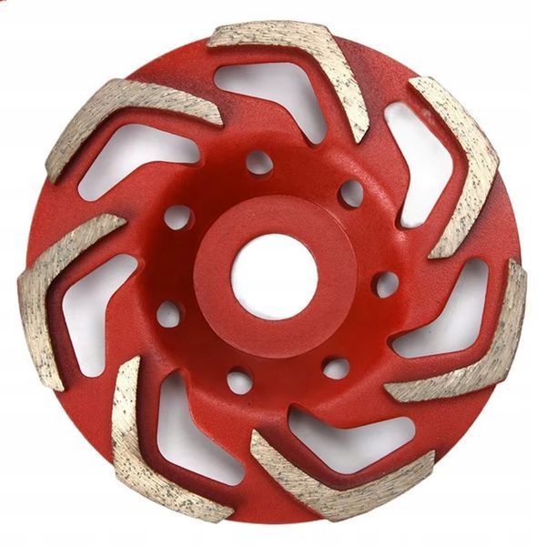 Tarcza diamentowa garnkowa TURBO 125 mm do szlifowania betonu 7 segment&oacute;w