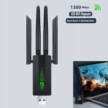 Karta sieciowa WiFi USB 3.0 Dual Band 802.11ac 1300Mbps 5GHz 2.4GHz