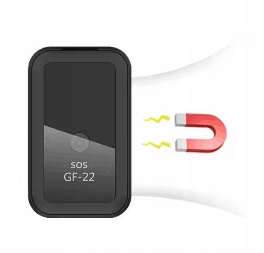 Mini lokalizator GPS GF22 magnes podsłuch SOS aplikacja czarny