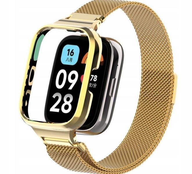 Bransoleta stalowa Redmi Watch 3 Active Lite pasek magnetyczny, złoty