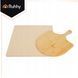 Kamień do Pizzy Ruhhy 38x36 cm z Łopatką Bambusową 2w1 Deska XXL Kordieryt