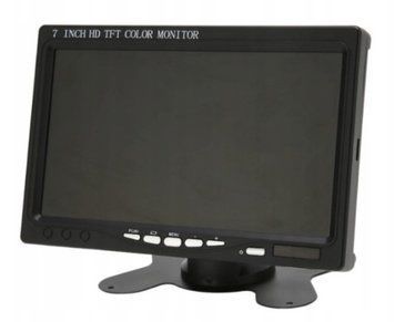 Monitor LCD TFT 7" do Kamer Cofania i Przeglądu &ndash; Wysoka Rozdzielczość