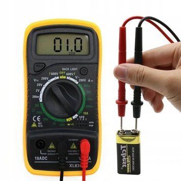 MIERNIK PRĄDU MULTIMETR CYFROWY LCD PROFESJONALNY ELEKTRYCZNY TESTER