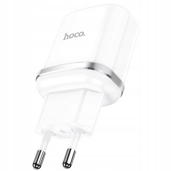 HOCO ładowarka sieciowa USB A kabel USB A do Micro USB QC3.0 3A 18W N3, Biały