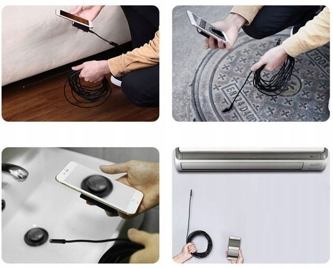 Endoskop kamera inspekcyjna 1,5 m USB-C micro USB LED IP67 3w1