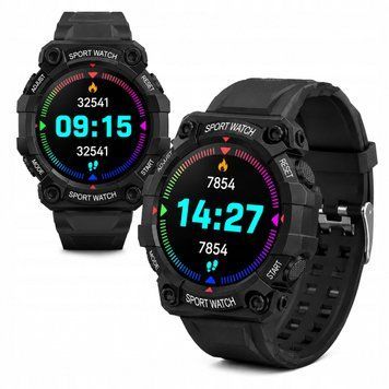 Smartwatch FD68 Bluetooth Pulsometr Krokomierz Powiadomienia IP67 Czarny