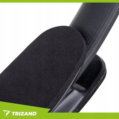 Obręcz fitness do pilatesu z ergonomicznymi uchwytami i elastycznym ringiem, Czarny