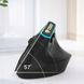 Ergonomiczna mysz wertykalna bezprzewodowa Bluetooth RGB USB-C 1600 DPI, Czarny