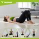 Obręcz fitness do pilatesu z ergonomicznymi uchwytami i elastycznym ringiem, Czarny