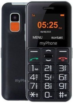 myPhone Halo Easy Czarny: 1.77", SOS, Bluetooth, microSD 32GB, Trwały, Czarny