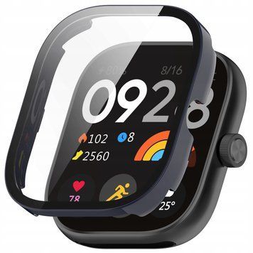 ETUI OCHRONNE + SZKŁO HARTOWANE 2w1 DO XIAOMI REDMI WATCH 4, Niebieski