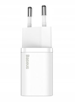 Szybka ładowarka sieciowa biała USB-C 20W PD 3A uniwersalna do telefonu, Biały