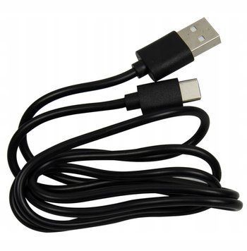 Kabel USB-C 80cm Elastyczny, Transmisja, Czarny, Trwały, Ładowanie, Czarny