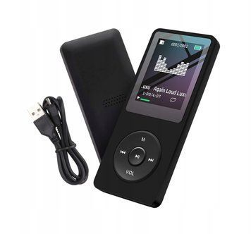 ODTWARZACZ MP4 LCD MINI DO FM/NAGRYWANIE/GRY/FILMY WIELOFUNKCYJNY, Czarny