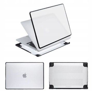 Pokrowiec na laptop 13 cali PC TPU twarda obudowa z ramką amortyzującą, bezbarwny