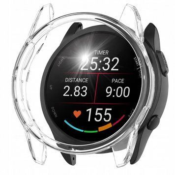 Etui silikonowe do Garmin Forerunner 165 / 165 Music przezroczyste, bezbarwny