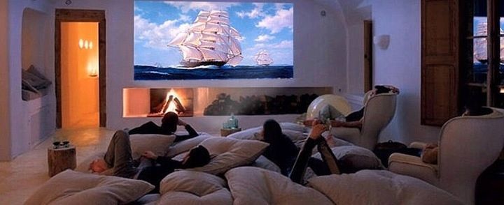 Przenośne Kino Domowe MINI Projektor Rzutnik LED FULL HD USB, Biały