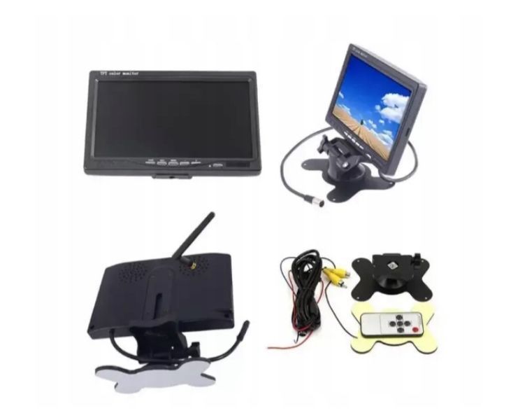 Kamera cofania bezprzewodowa 7" monitor zestaw do ciężar&oacute;wek