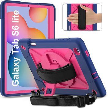 Pancerne Etui do Samsung Tab S6 Lite 10.4 | Shockproof | Wytrzymałe + Pasek