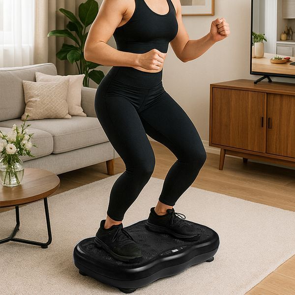 Platforma wibracyjna fitness z masażem i 120 poziomami z pilotem