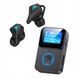 Komplet Bluetooth audio C33 LCD + słuchawki TWS gaming 65ms, Niebieski