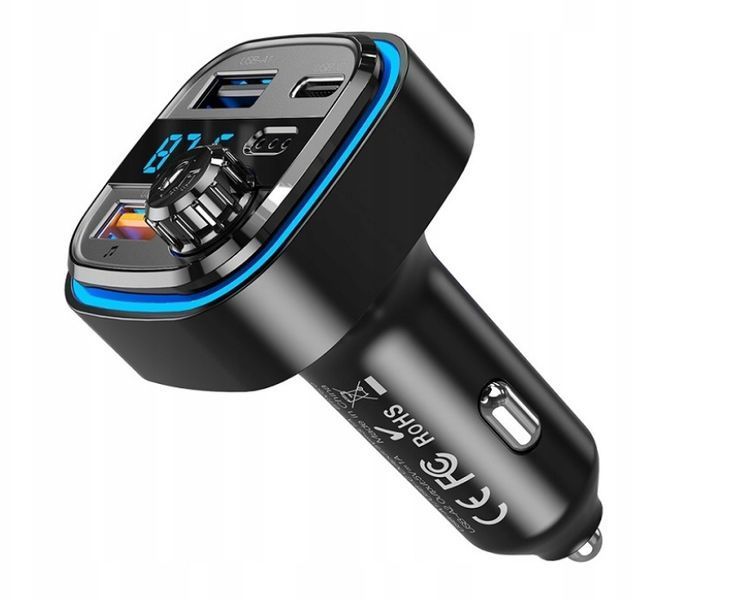 XO Transmiter FM BCC01 Bluetooth MP3 ładowarka samochodowa 15W czarna