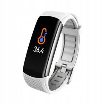 C6T Smartwatch sportowy z ciśnieniomierzem, SpO2 i analizą snu IP67, Biały