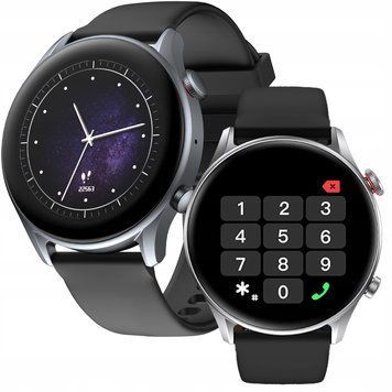 Smartwatch Motive 6C Pro z rozmowami zegarek sportowy pulsometr sen kroki, Szary