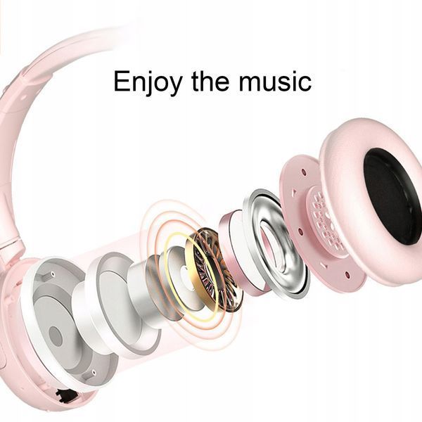 Nia Q2 Słuchawki Nauszne Bluetooth Składane z Mikrofonem Bezprzewodowe