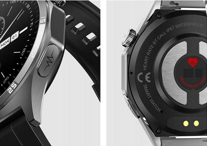 Smartwatch MT300 Asystent Głosowy, Monitor Stresu, Tryby Sportowe, srebrny