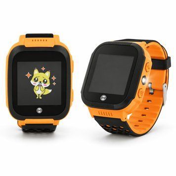 Smartwatch dla dzieci GPS 4G rozmowy SOS lokalizacja pomarańczowy, pomarańczowy