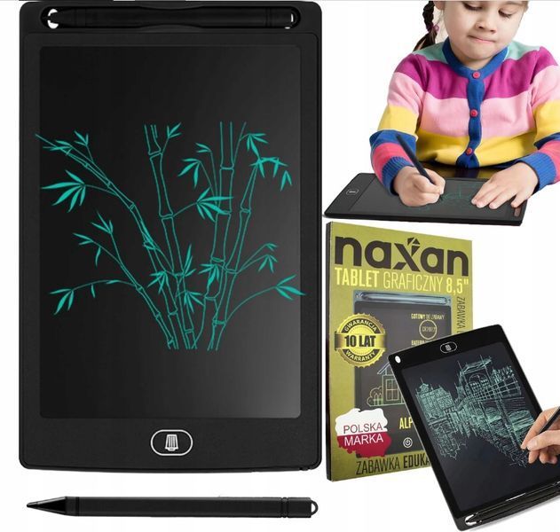 Naxan Tablet Graficzny Do Rysowania Pisania Znikopis Tablica LCD 8,5 Cienki